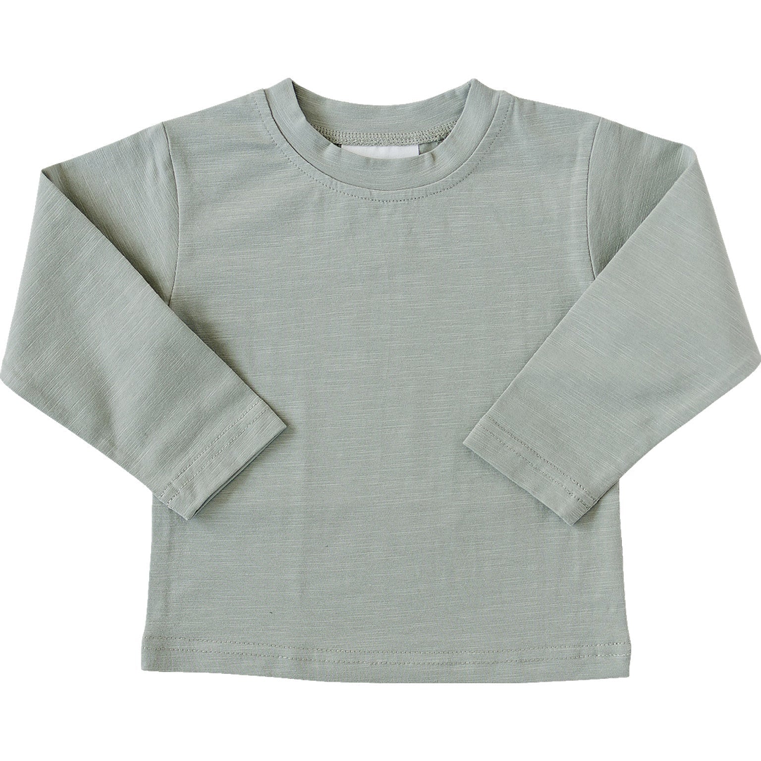 Sage Long Sleeve Cotton Tee - 95% Cotton