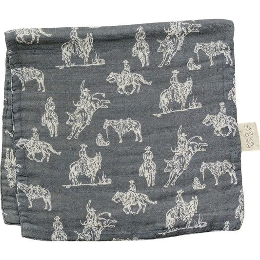 Wild West Muslin Burp Cloth - The Peony Haus