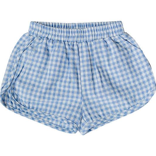 Blue Gingham Shorts
