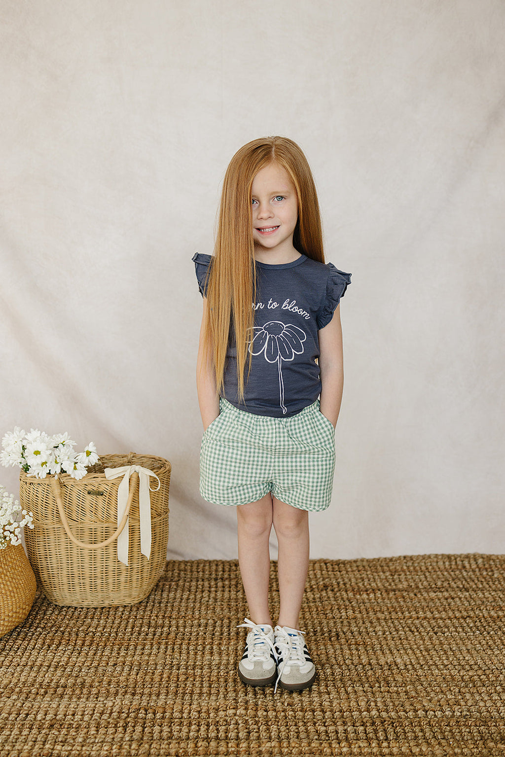 Born to Bloom Ruffle Tee - 95% Organic Cotton