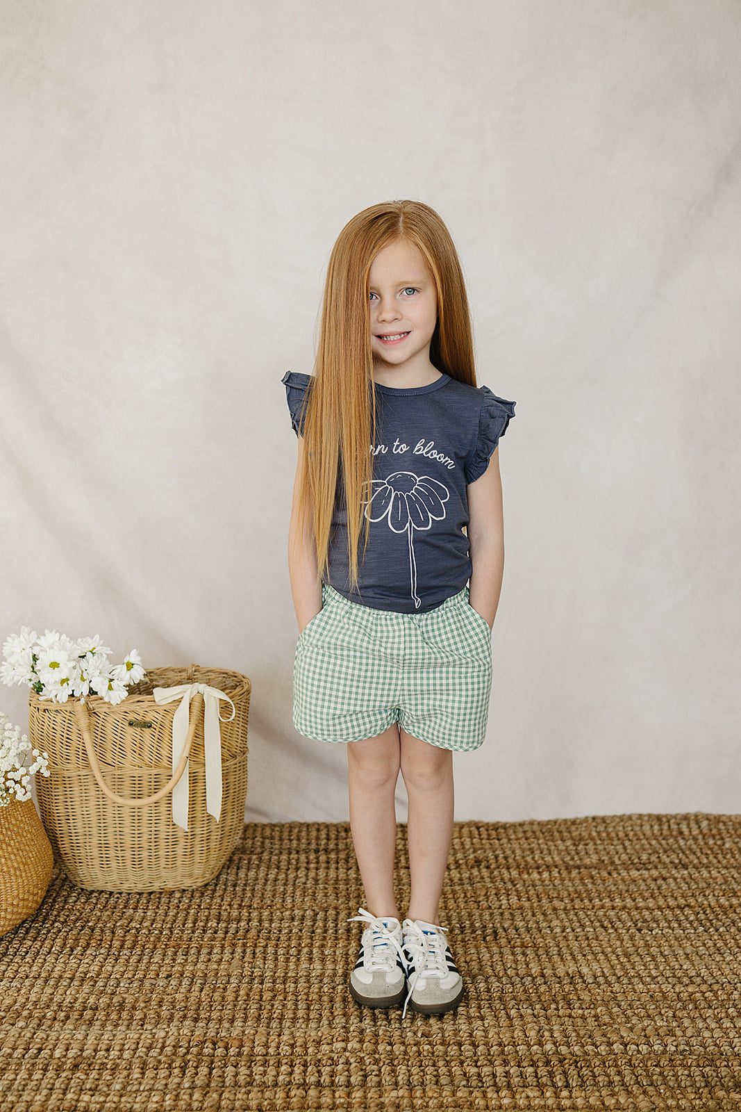 Born to Bloom Ruffle Tee - 95% Organic Cotton