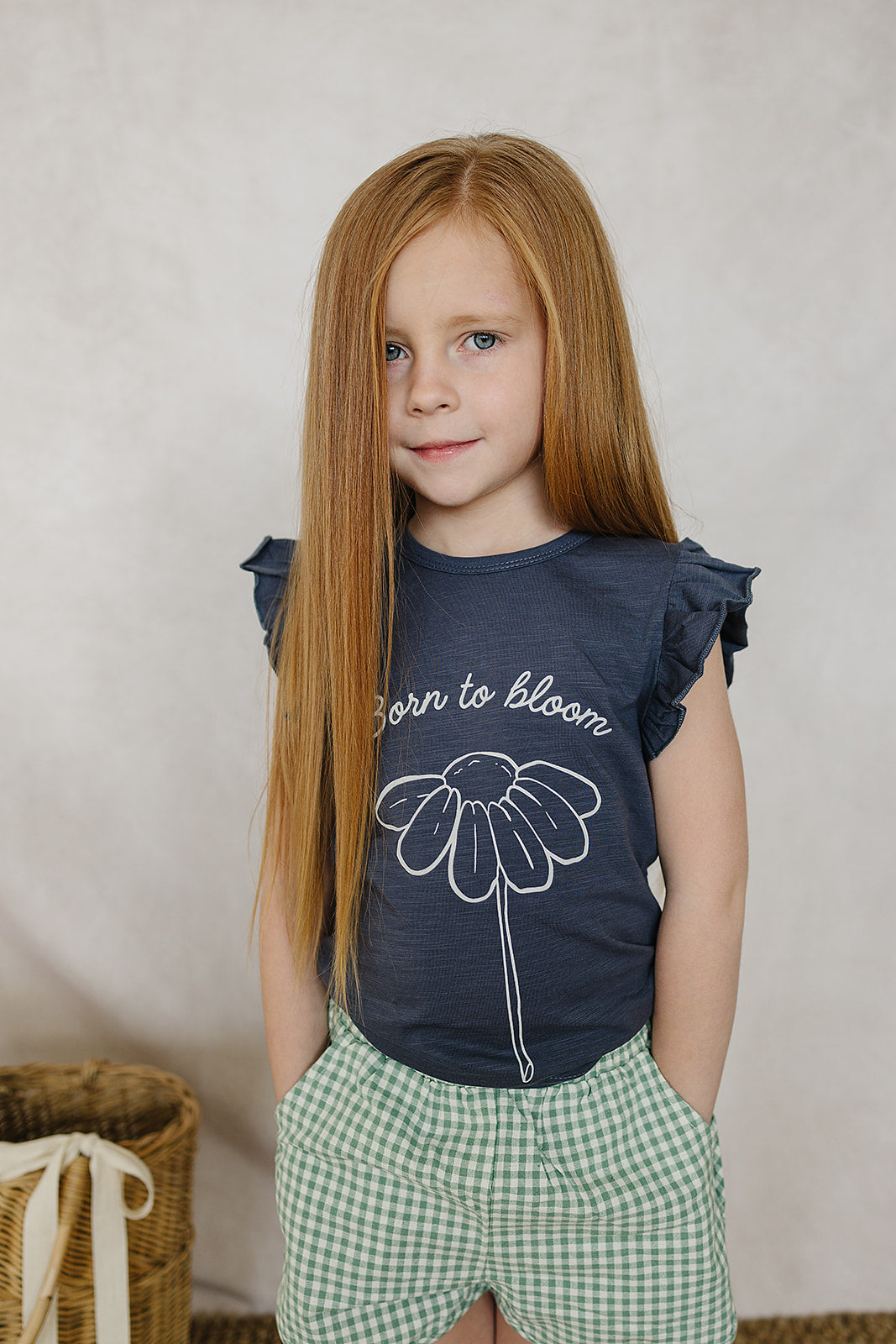 Born to Bloom Ruffle Tee - 95% Organic Cotton