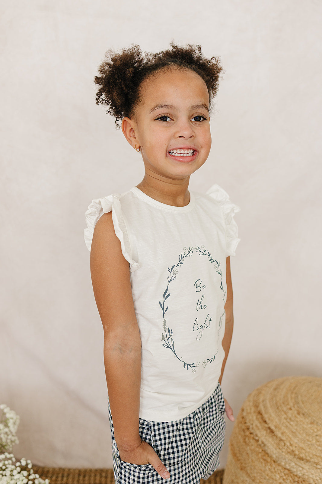 Be The Light Ruffle Tee - 95% Organic Cotton