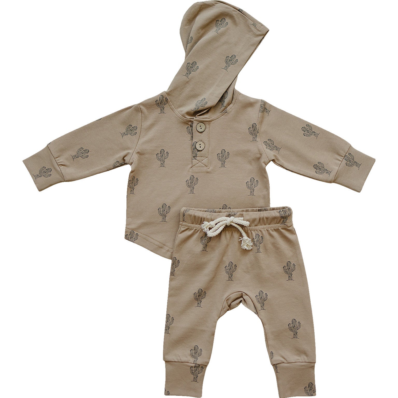 Cactus Hooded Set - 95% Cotton