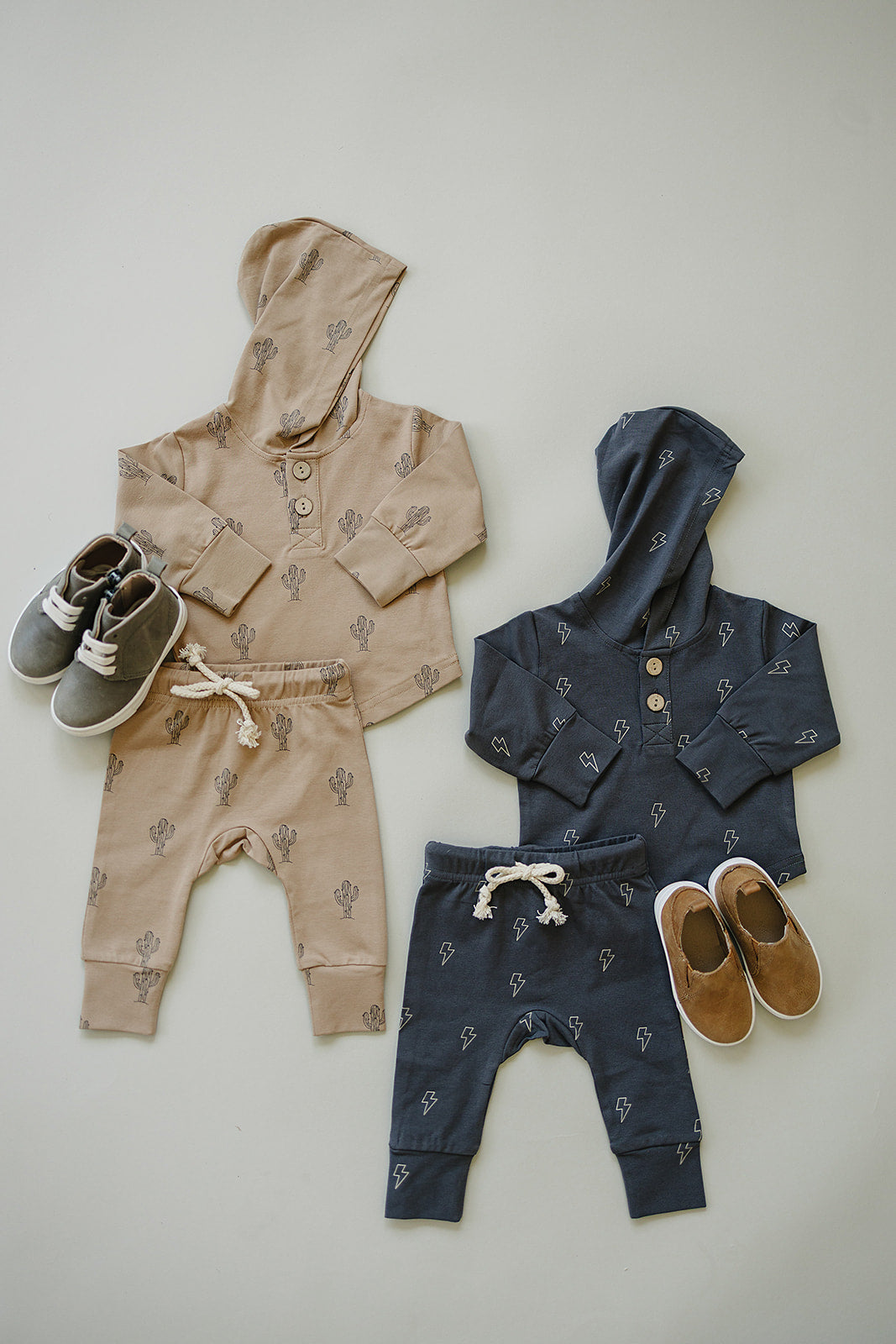 Lightning Bolt Hooded Set - 95% Cotton