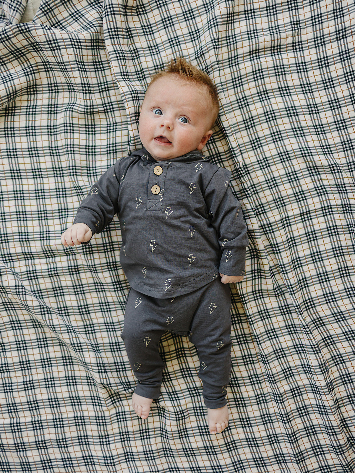 Lightning Bolt Hooded Set - 95% Cotton