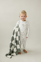 Ski Print Cozy Set - 95% Cotton