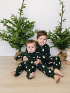 Snowman Hooded French Terry Set - 95% Cotton