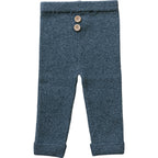 Charcoal Knit Leggings - 95% Organic Cotton