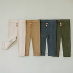 Cream Knit Leggings - 95% Organic Cotton