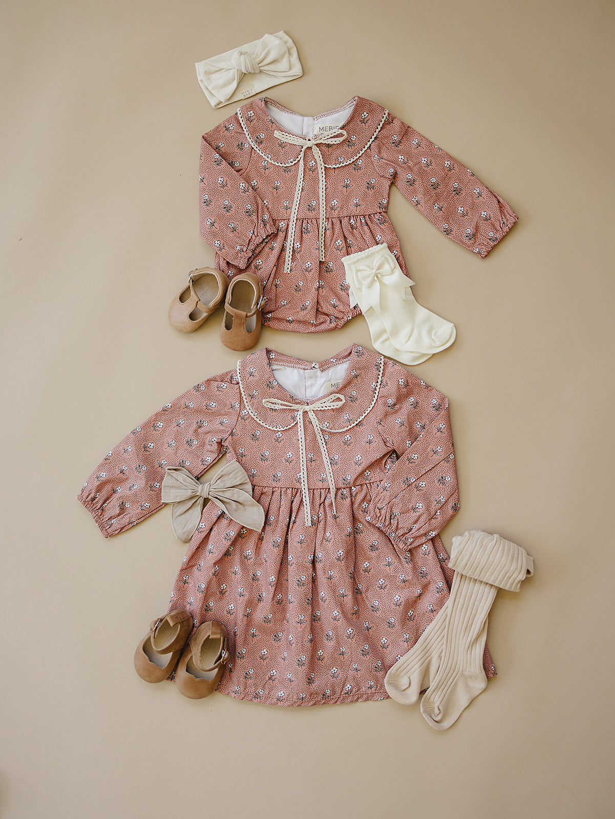 Vintage Pink Floral Dress - 95% Cotton