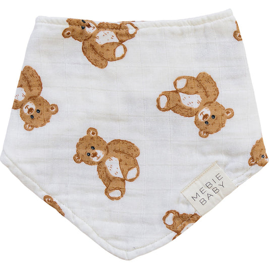 Teddy Bear Classic Muslin Bib - The Peony Haus