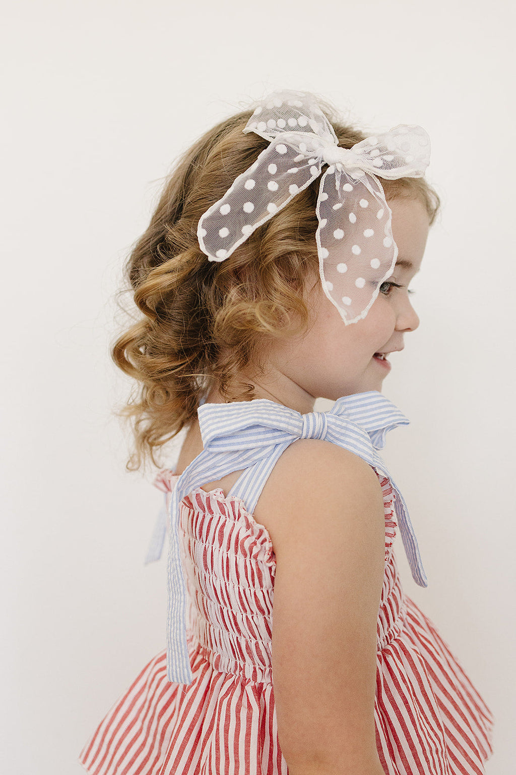 Stripe Ruffle Dress - 95% Cotton
