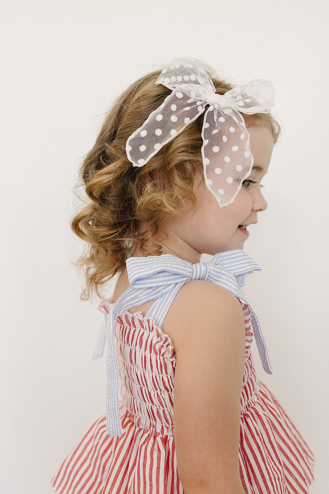 Stripe Ruffle Dress - 95% Cotton