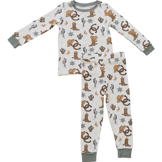 Outlaw Cowboy Ribbed Bamboo Cozy Set