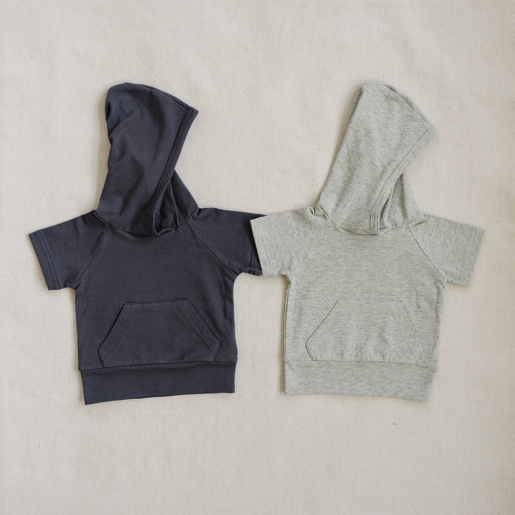Slate Hooded Tee - 95% Cotton