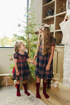 Christmas Plaid Smocked Dress - 95% Cotton