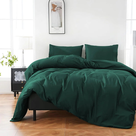 100% Organic Cotton Queen Duvet Cover - The Peony Haus