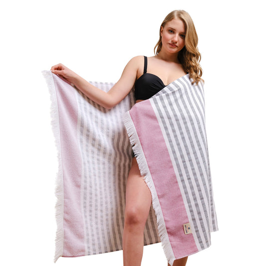 Mediterranean 100% Cotton Turkish Peshtemals, 35" x 60",  Modern & Traditional Turkish Bath Towels