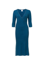 Women's Silk Wool Cashmere Amy Ribbed Dress