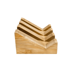 Angled Bamboo Soap Dish