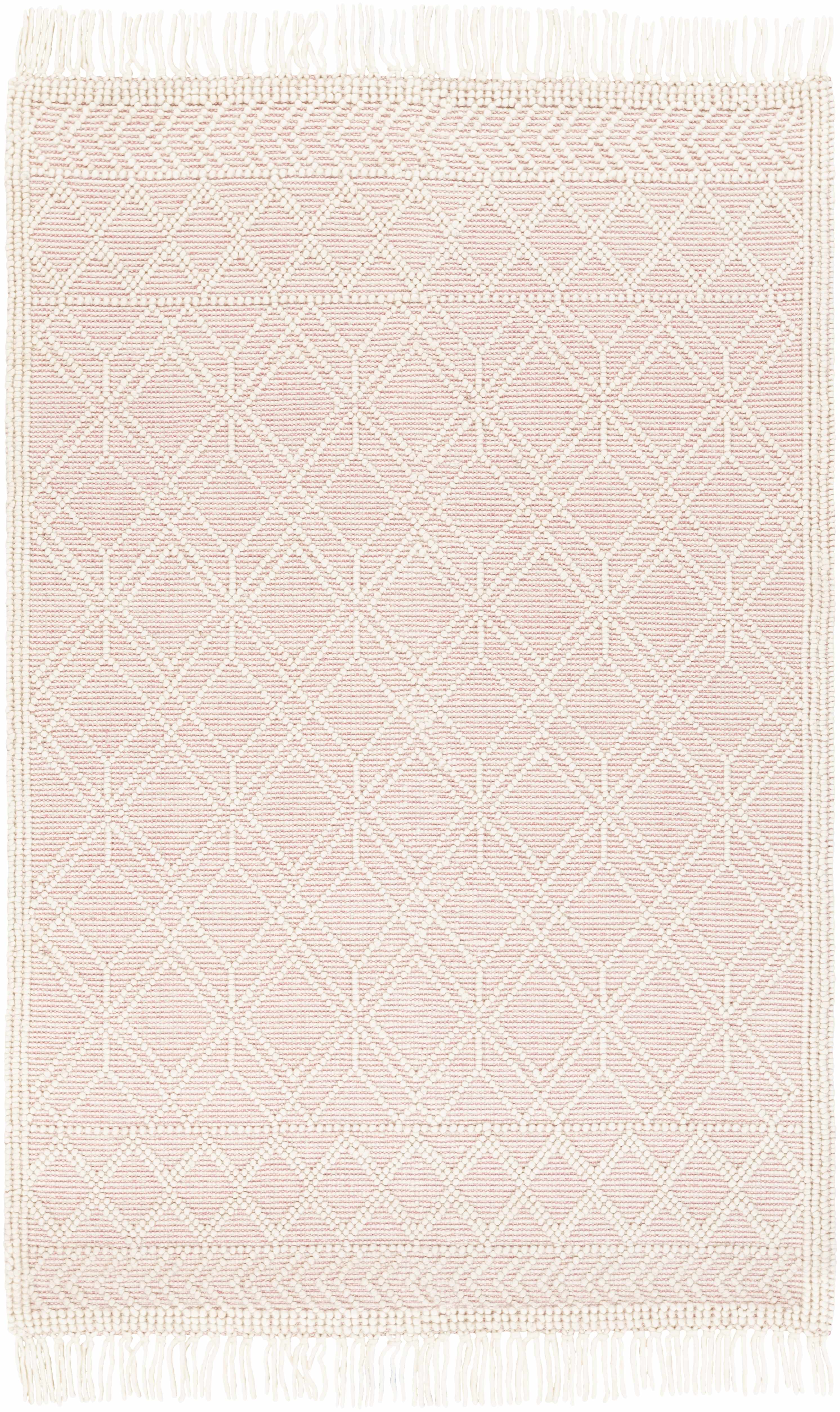 Ramsbury Soft Pink Wool Rug