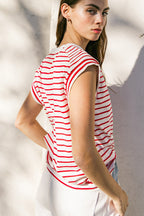 DRIFTWOOD DAYDREAMS KNIT TOP - 90% Cotton
