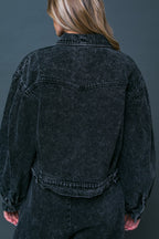 SEE YOU GO DENIM JACKET - 91% Cotton