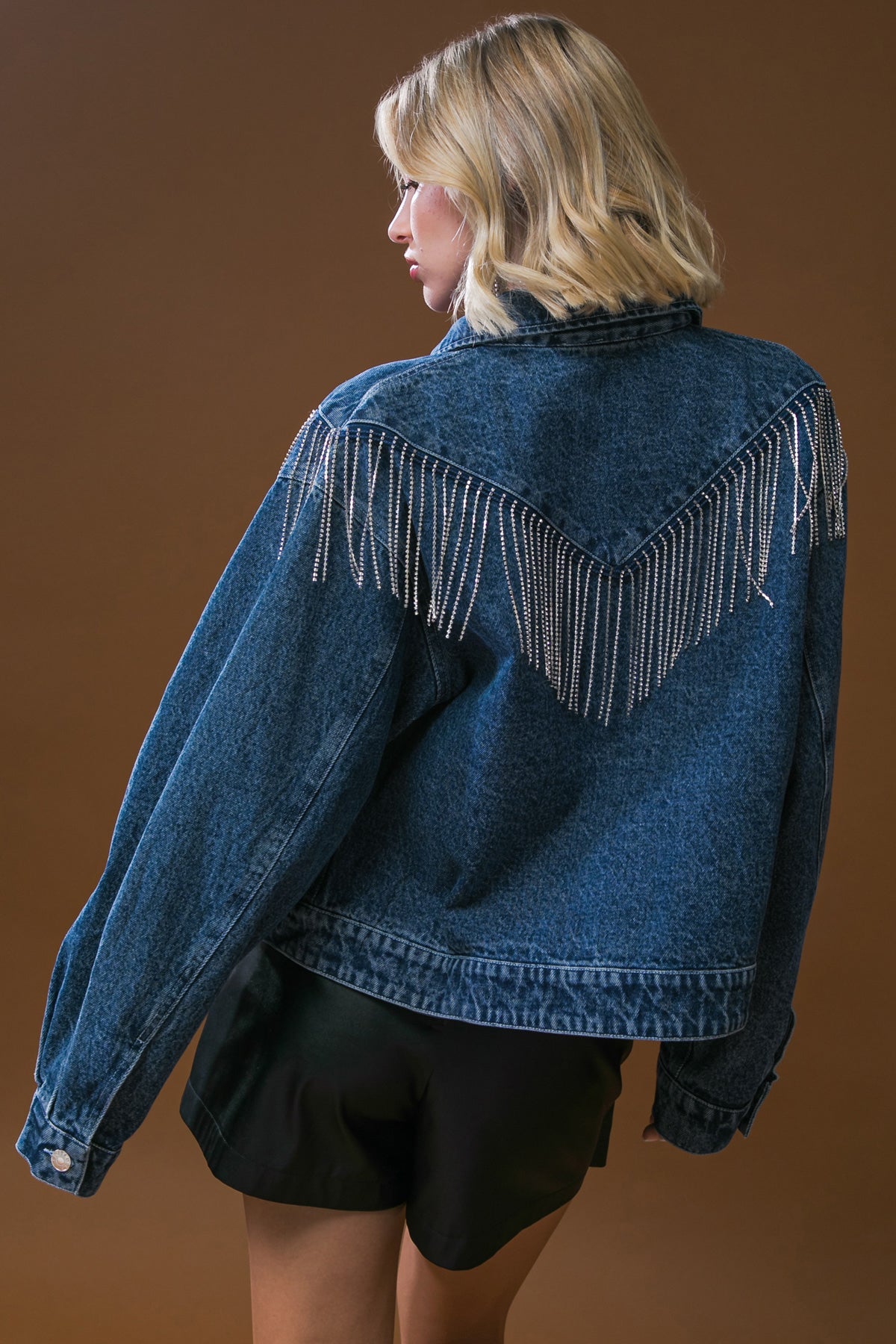 STUNNING EXCELLENCE WASHED DENIM JACKET - 90% Cotton