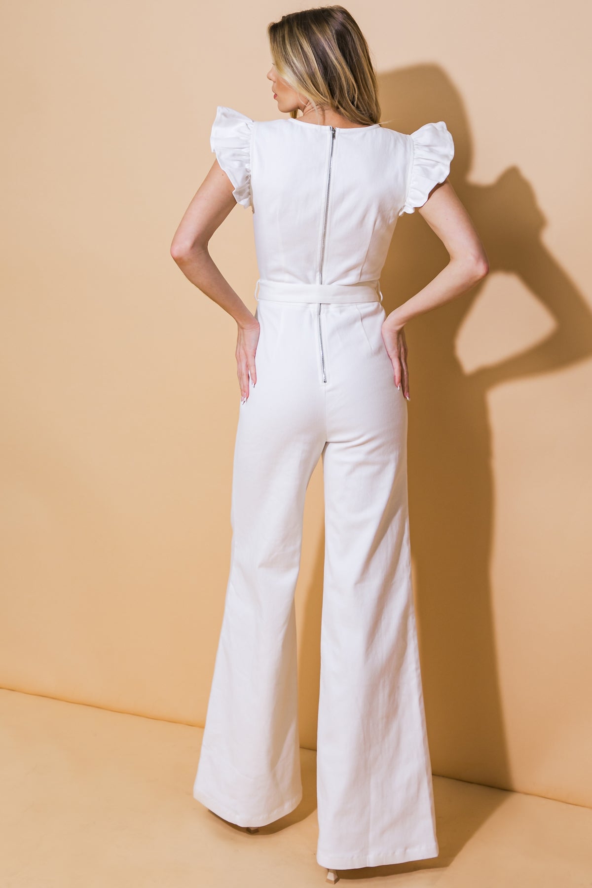 HEADING UPTOWN TWILL JUMPSUIT - 97% Cotton