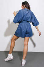 SEIZE THE DAY DENIM ROMPER