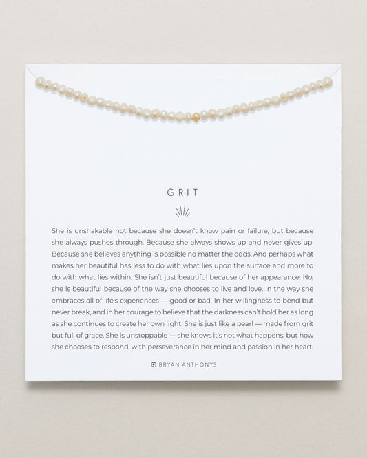 Grit Seed Pearl Anklet