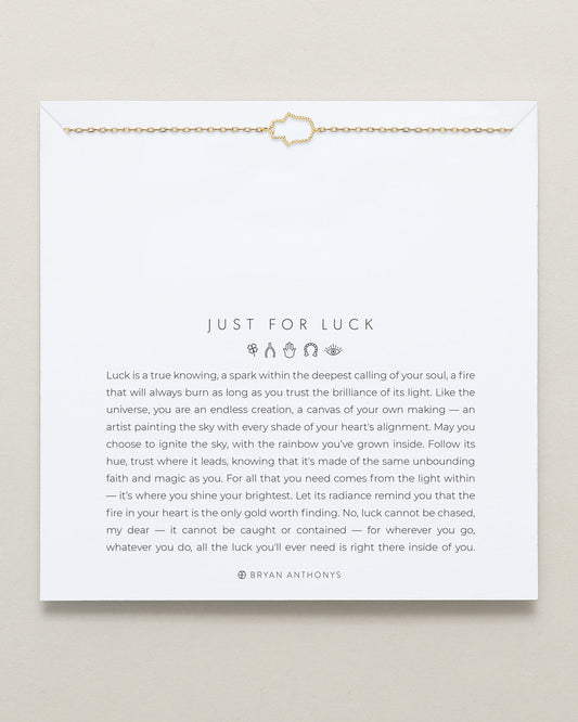 Just For Luck Hamsa  Bracelet