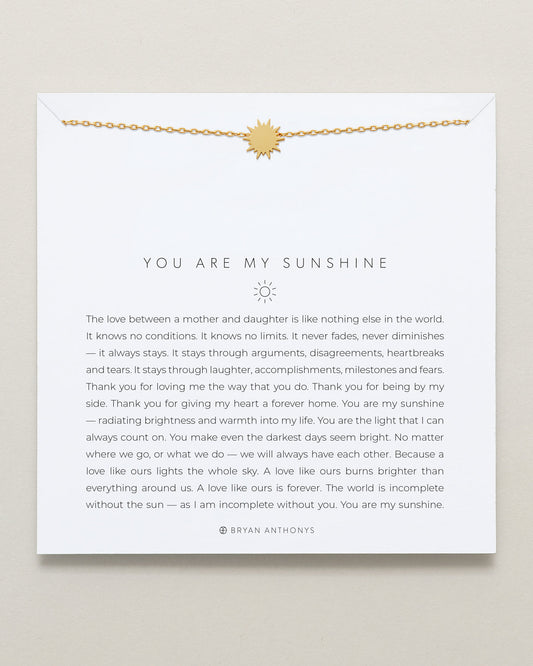 You Are My Sunshine Icon Necklace