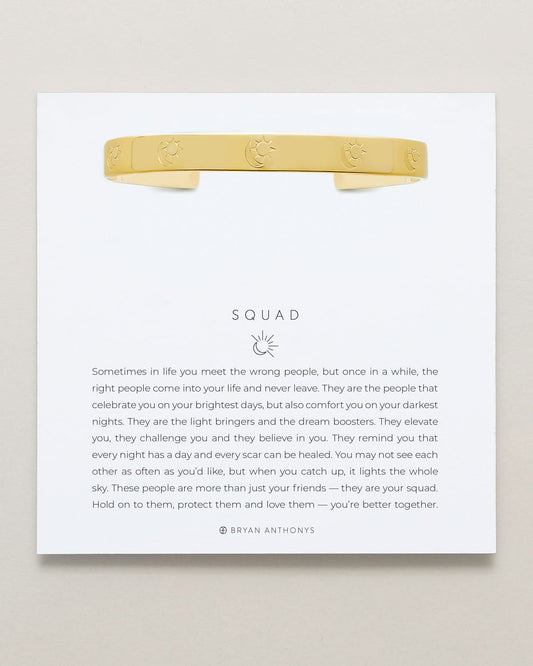Squad Engraved Cuff