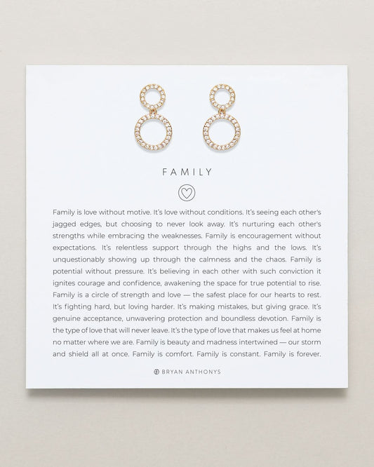 Family Drop Earrings