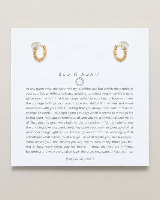 Begin Again Mini Hoop Earrings
