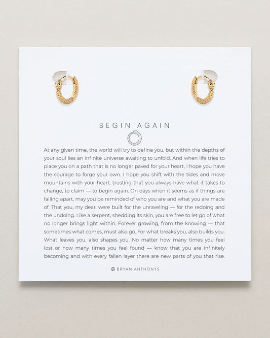 Begin Again Mini Hoop Earrings