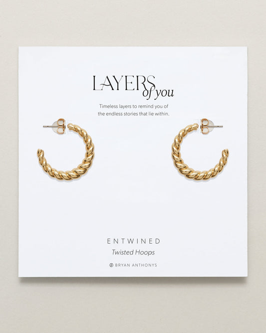 Entwined Twisted Hoop Earrings