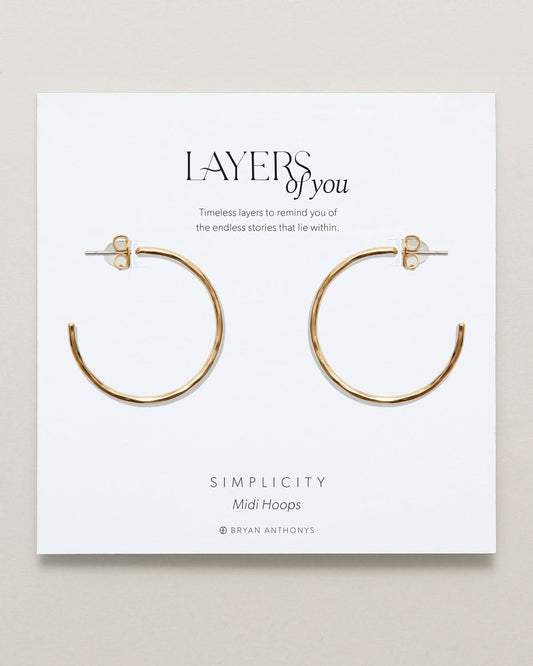 Simplicity Midi Hoop Earrings