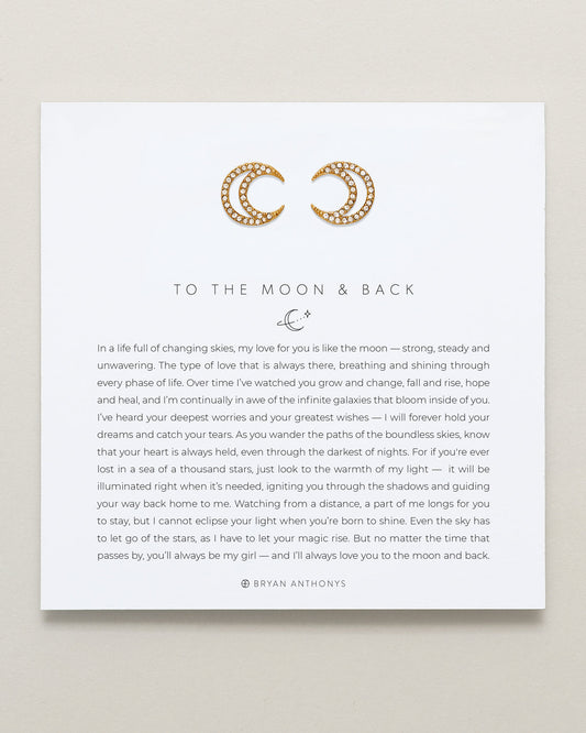 To the Moon and Back Stud Earrings