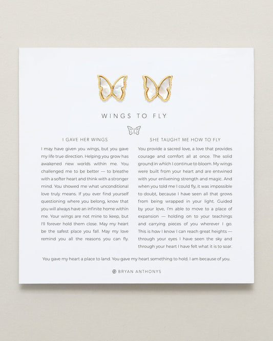 Wings to Fly Stud Earrings