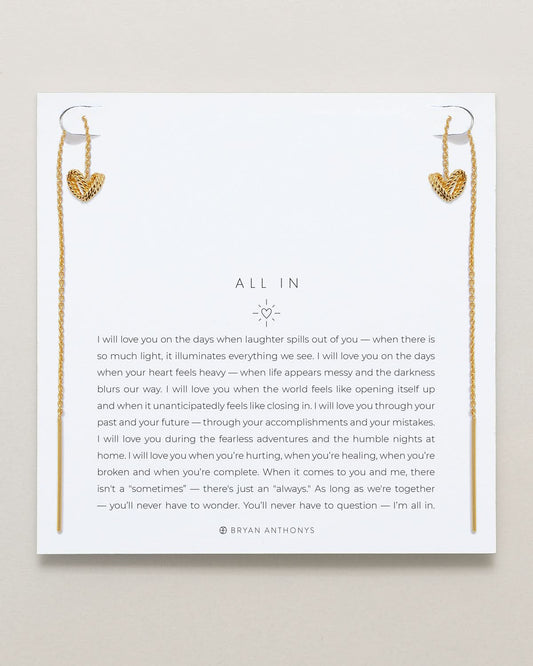 All In Threader Earrings