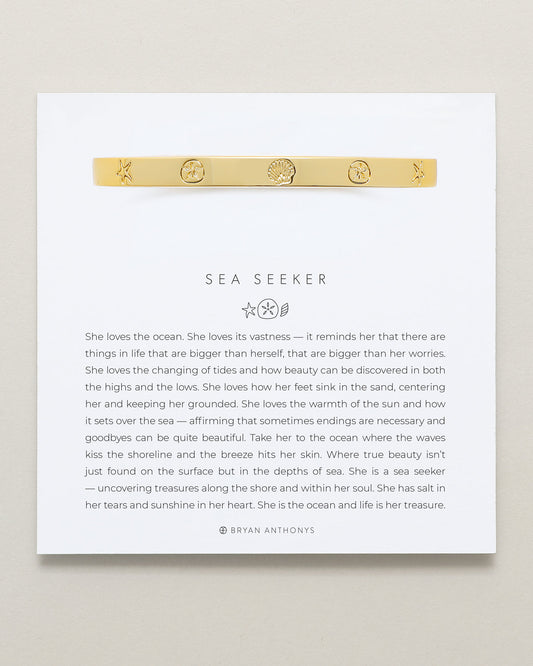 Sea Seeker Hinged Bracelet