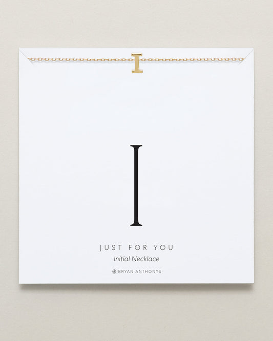 Just For You Initial Necklace — I