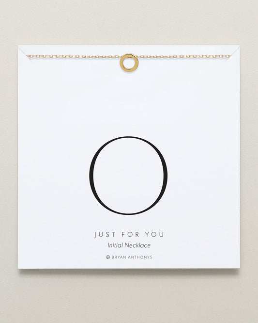 Just For You Initial Necklace — O