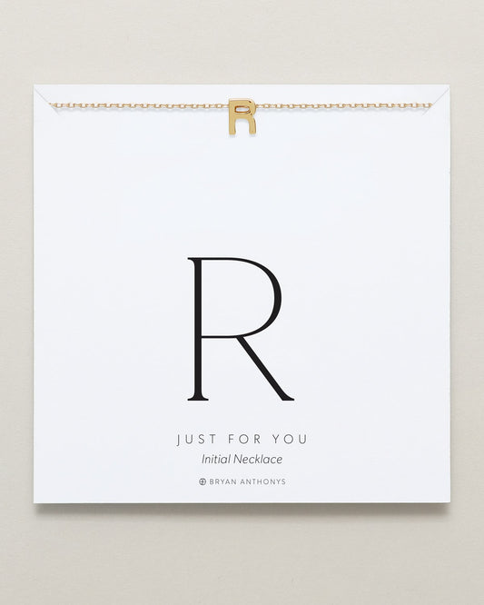 Just For You Initial Necklace — R