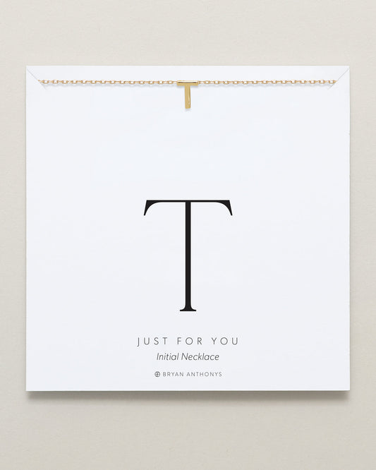 Just For You Initial Necklace — T