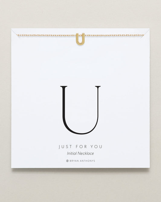 Just For You Initial Necklace — U