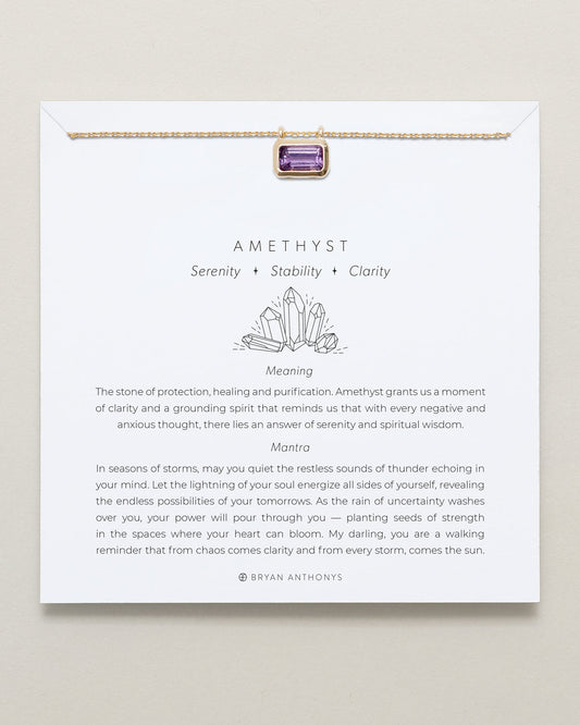 Healing Stone Necklace Amethyst